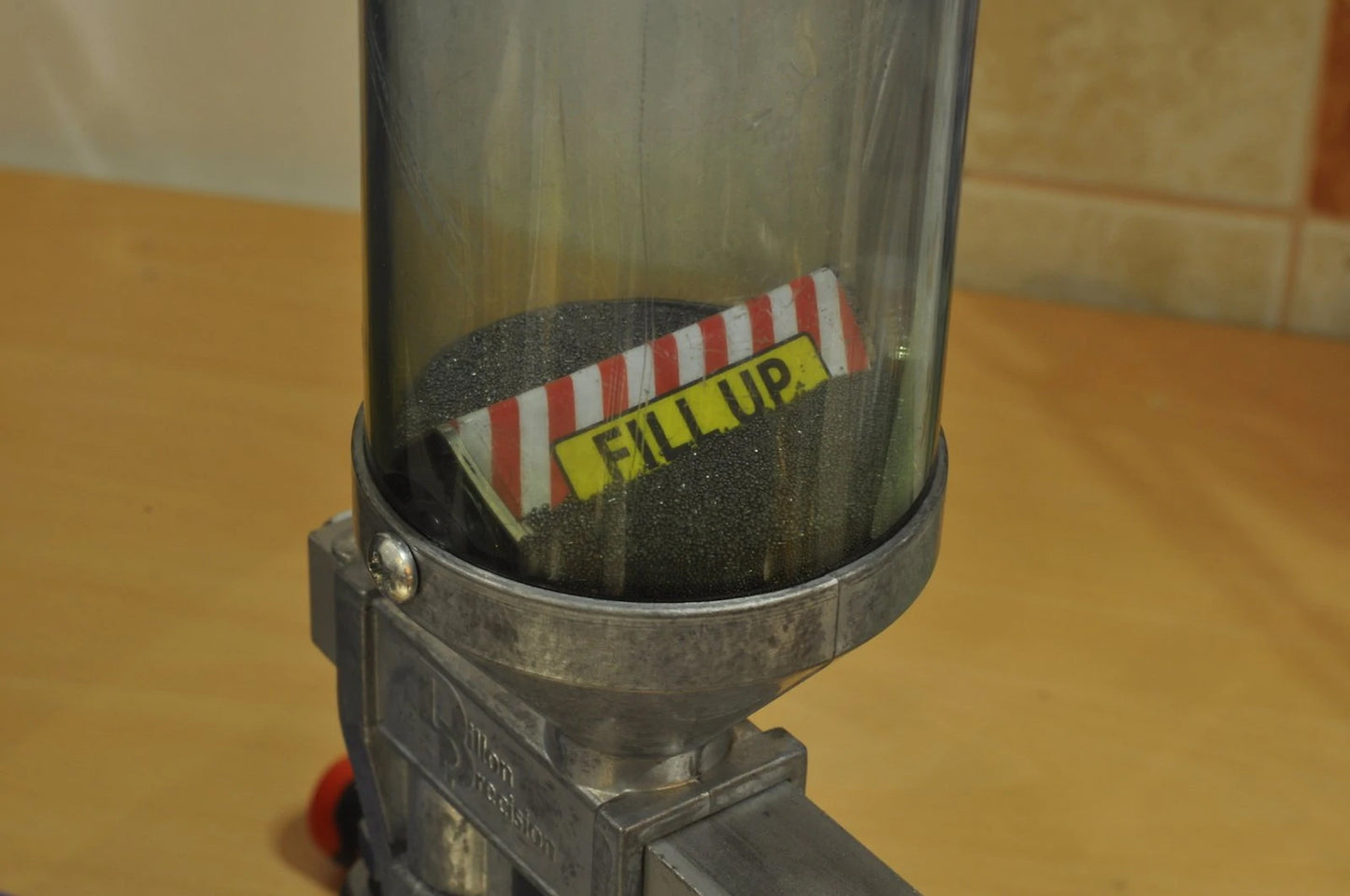 Powder Baffle with Visual Alarm for Dillon Powder Measure