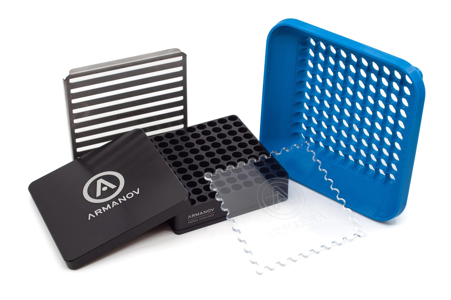 Armanov Ammo Checker Block 100 Rnd with Flip Cover Bundle