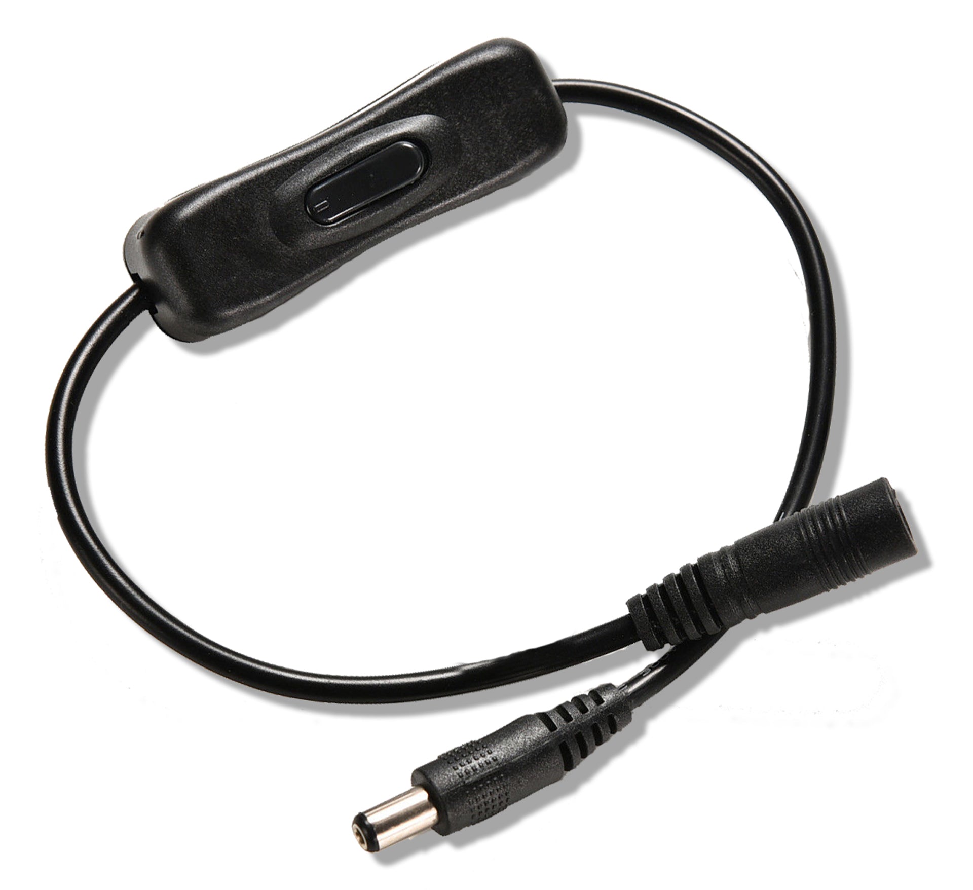 12V In-Line Power Switch ON/OFF 2.1mm/5.5mm Plug Black – KMS²