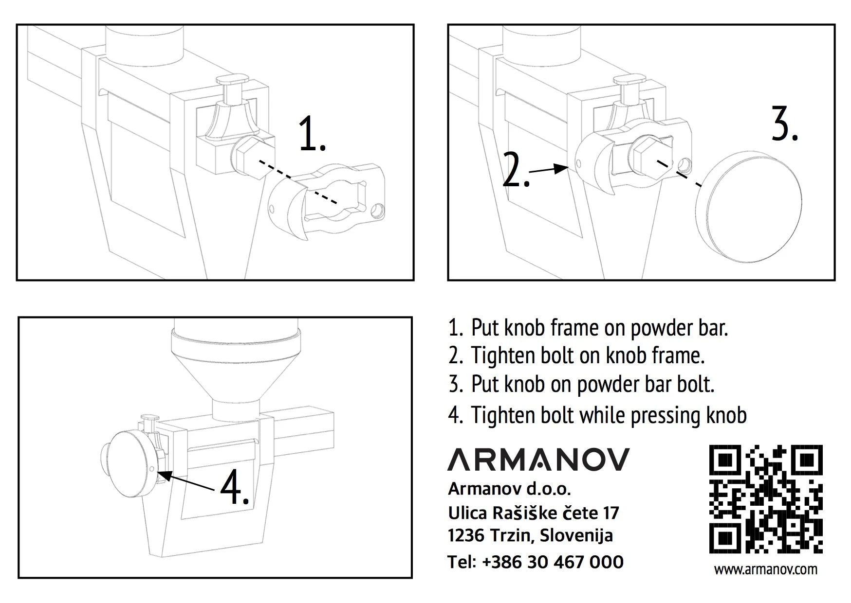 Armanov Clickable Powder Thrower Adjustment Knob – KMS²